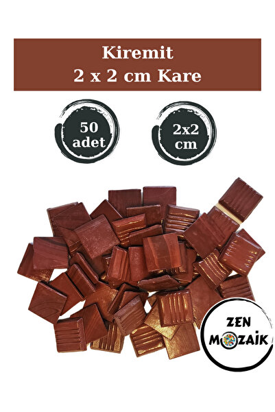 Zen Mozaik Sanatsal Mozaik Çalışmalarınız Için 20x20 Mm (2x2 Cm) Renkli Cam M...