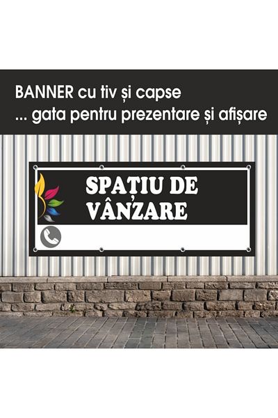 media Banner "Spatiu de vanzare" model 1, 250 x 100 cm