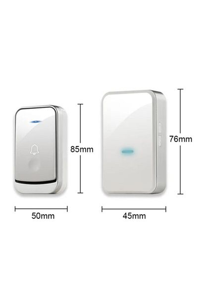 OEM Wireless electric doorbell, waterproof, 45 melodies, 300 m, 230V, white