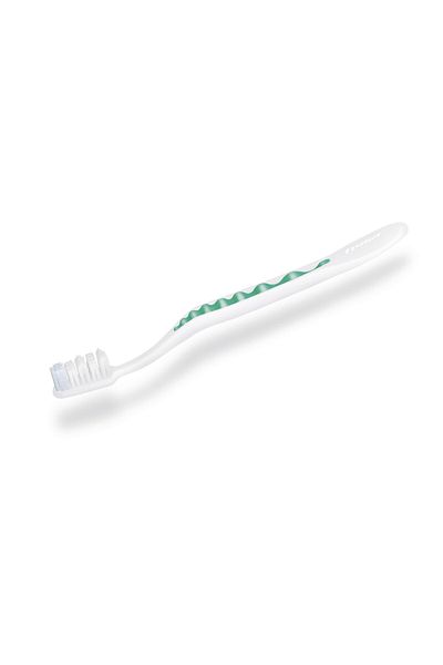 Trisa Pearl White Hard Manual Toothbrush 627178 Green