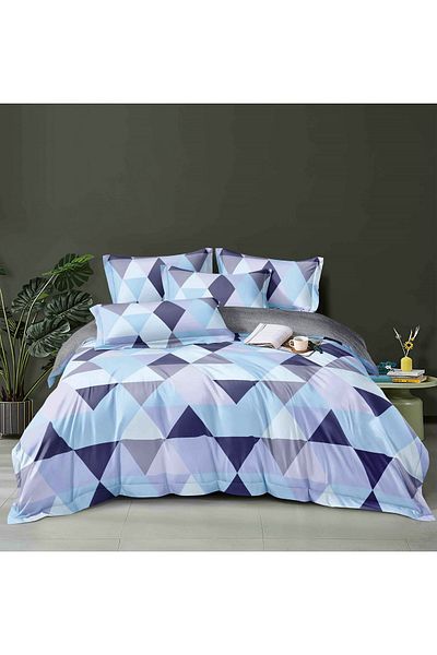 CHIRASO CHIRASO Finet Bedding Set, 4 Pieces, Sheet 140x200, Duvet Cover 160x200, 2 Pillowcases, with print