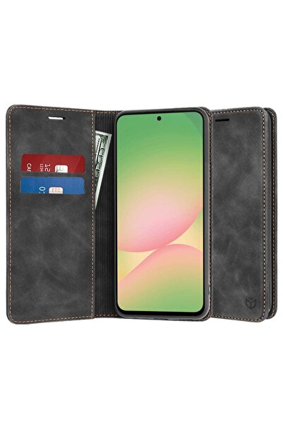 SKYDDAR INNOVATION Husă pentru Samsung Galaxy A56 5G, portofel moale, piele e...
