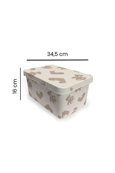 ASPARTAM Teddy Bear Figured Toy Box - Colorful - 10 Lt