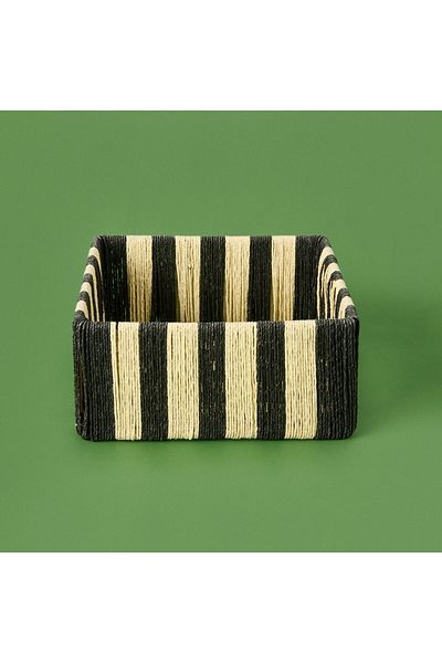 ASPARTAM Casoria Decorative Box - Black / Cream - 22X22X10 cm
