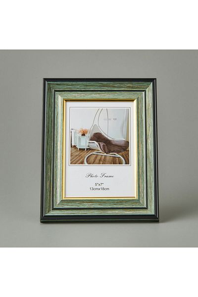 İpek Silk Photo Frame - Green / Gold - 13X18 cm