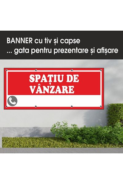 media Banner "Spatiu de vanzare" model 2, 250 x 100 cm