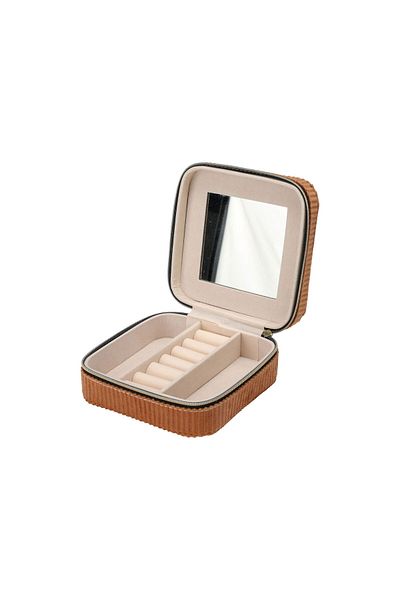 MATMEL Square Jewelry Organizer Box - - 12X12X5 cm