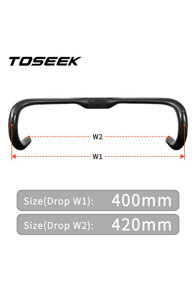 Choice 420mm TOSEEK ZXB-TWO Bike Carbon Road Handlebar 400/420/440mm UD Matt Internal Routing Road Bicycle