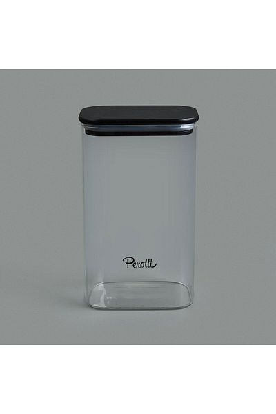 ASPARTAM Porter Storage Container - Black / Transparent - 1.5 Lt