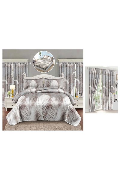 CHIRASO CHIRASO FINET Bedding Set, 6 Pieces with Drapery, Sheet 140x200, Quilt 160x200