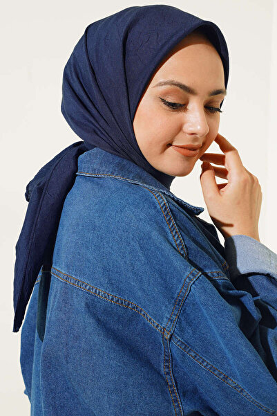 rathorion Bambu Kraş Lacivert Eşarp