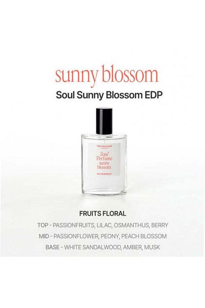 The Face Shop عطر سول سيكرتSunny Blossom|| الباشن فروت ,الفاوانيا||30 مل