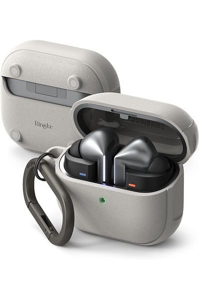 Ringke Samsung Buds 3 Pro Case/buds 3 Case | Onyx Magnetic Series | Warm Grey