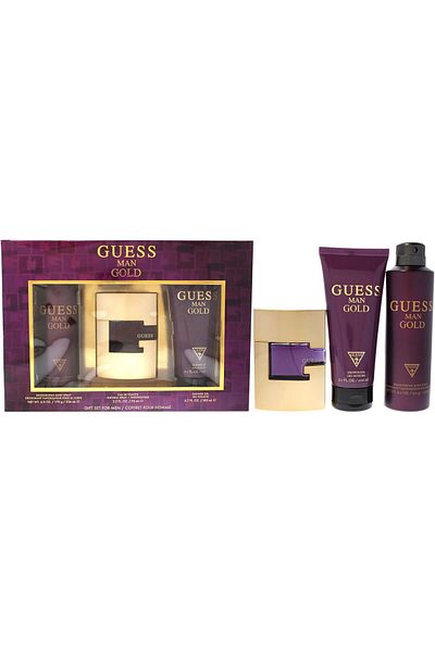 Guess Gold for Men Edt 75ml + 200ml Sg + 226ml Body Spray Set