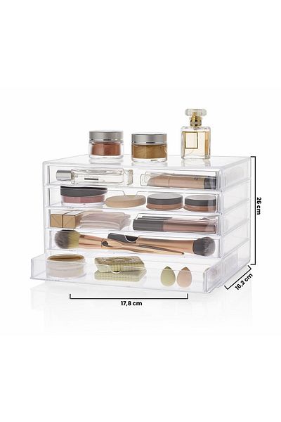 ASPARTAM Store 5 Drawer Makeup Organizer
