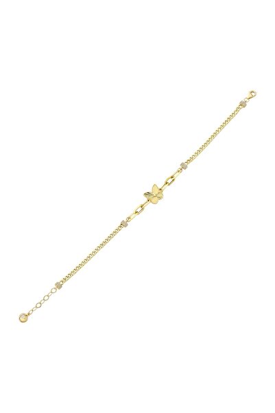 Koçak 14 Ayar Kelebekli Tasarım Altın Bileklik