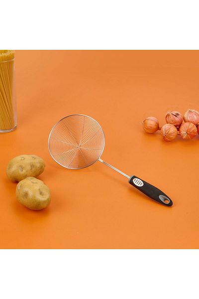 MATMEL Kitchen Frying Ladle - Black - 39 cm