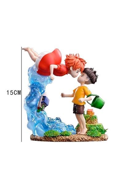 BANDAI no box Golden Fish Himeji Gk Miyazaki Animation Series Anime Handmade Gift Statue Decoration On The
