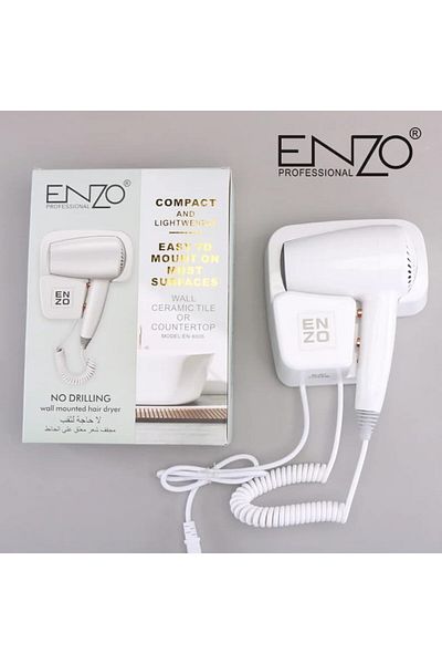ENZO EN-6005 Wall Counter Hair Dryer (1600W) - Intl Version