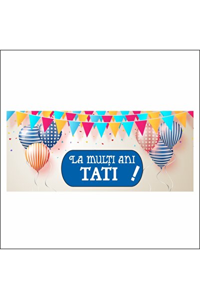 media Banner "La multi ani tati" model 1, 150 x 60 cm