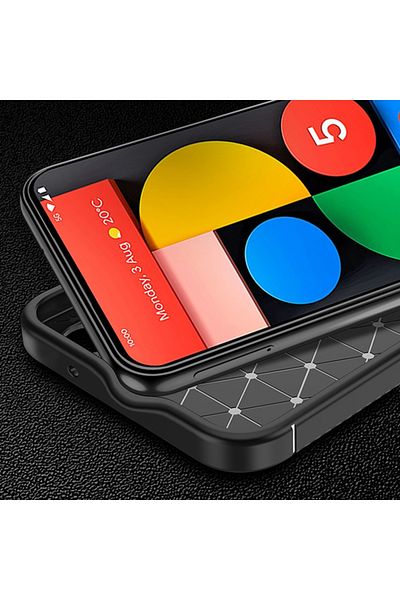 SKYDDAR INNOVATION Case for Google Pixel 9a, CarbonFiber, Shockproof, Black, sticker set