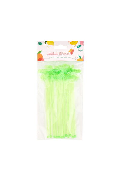 Excellent Houseware مجموعة من 12 عصا كوكتيل على شكل طائر الفلامنجو - تشكيلة متنوعة