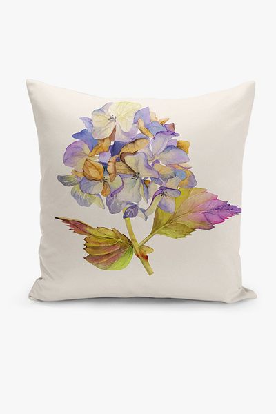 Filamente 8-Piece Double-Sided Digital Printing Throw Pillow Cover with Floral Pattern