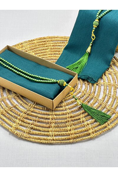 Deniz Elmasları Σετ Φουλάρι και Πέρλες Χάντρες Προσευχής – Κουτί δώρου για Με...