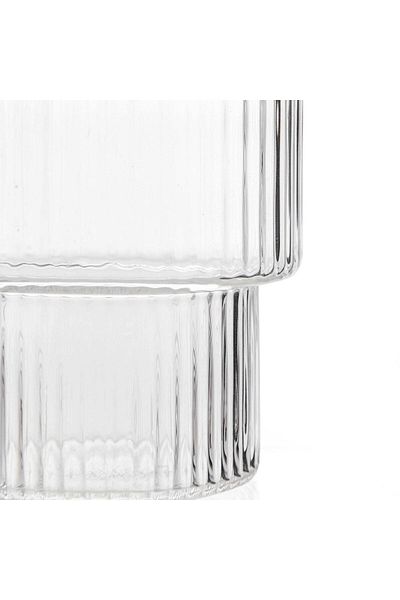 MATMEL Striped Glass Cup - 280 ml