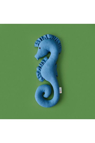 MATMEL Seahorse Figured Pillow - Blue - 18X40 cm