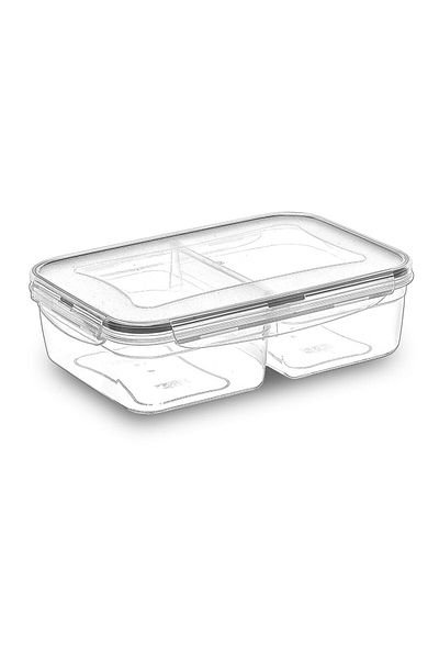 MATMEL Fresh Box Rectangular 2 Compartment Storage Container - 1000 ml