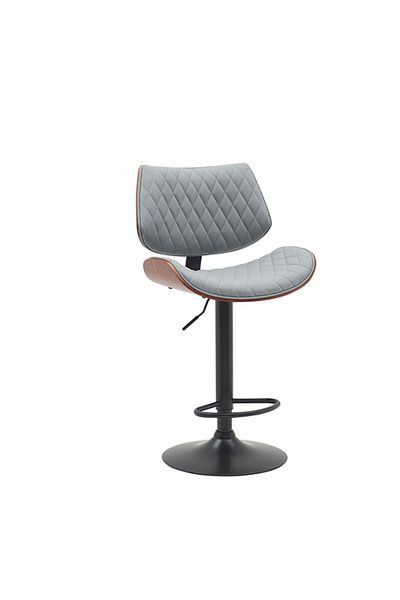 Generic Bar Stool Modern Adjustable Height Leather Upholstered 360°Swivel Bar Chairs for Cafe & Dining Room