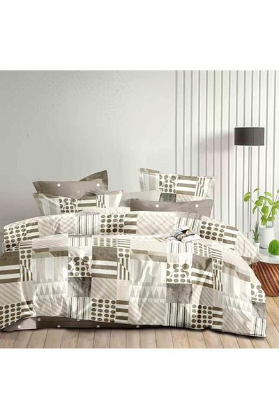 CHIRASO CHIRASO Finet Bedding Set, 6 Pieces, 2 Persons, Sheet 230x240, Quilt 200x230, 4 Pillowcases, Print