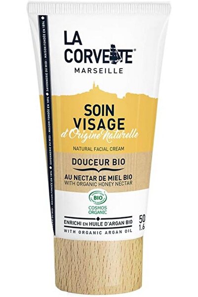 LA CORVETTE Crema hidratanta pentru fata cu miere si ulei de argan organic, 5...