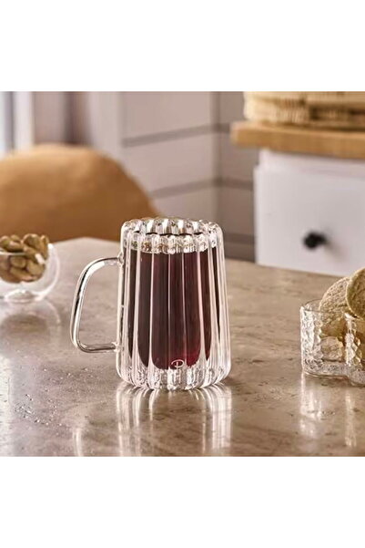 MATMEL Stripe Long 280 ml Double Walled Mug with Handle 280 ml Per15553