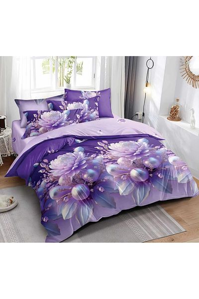 CHIRASO CHIRASO Finet Bedding Set, 6 Pieces, 2 Persons, Sheet 245x250, Quilt 200x230, 4 Pillowcases, Print