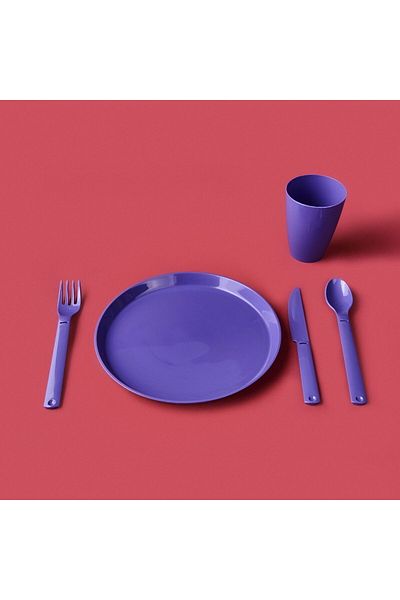 ASPARTAM Living 6-Person Picnic Set - Purple