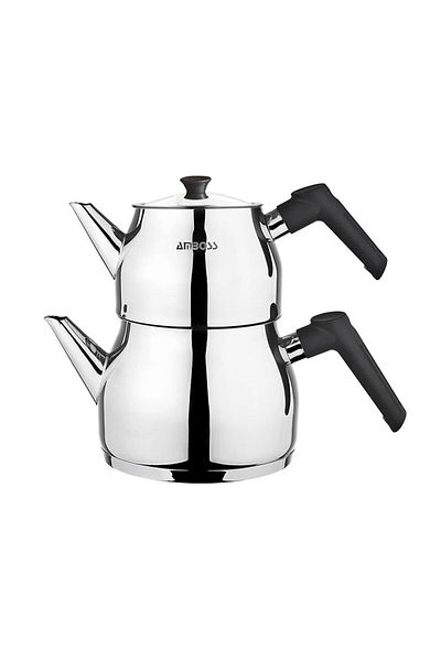 Amboss Copper Teapot Set - Gray / Black - 2 Lt + 1 Lt