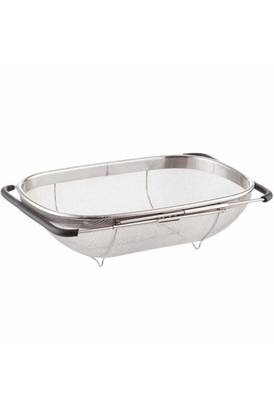 PUFO sita extensibilă pentru chiuvetă din oțel inoxidabil, 36 x 24 cm