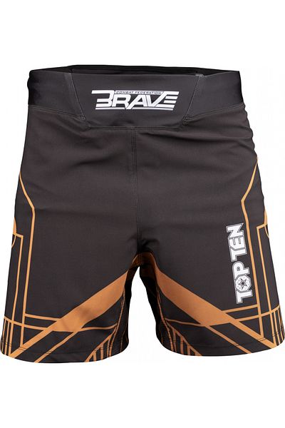 Top Ten Pantaloni Scurti Mma “brave” - Negru-auriu, Marime Xxl