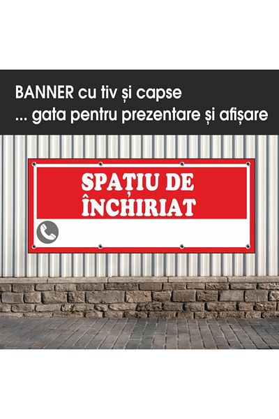 media Banner "Spatiu de inchiriat" model 2, 250 x 100 cm