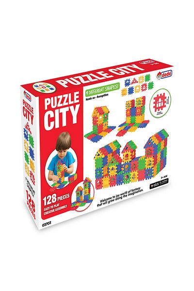 Dede Oyuncak Dede Puzzle City 128 Pieces