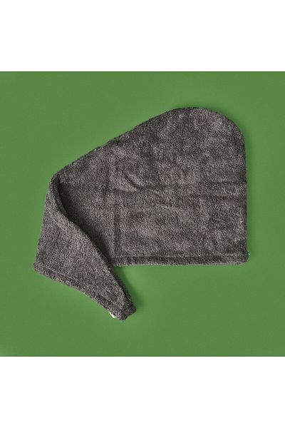 ASPARTAM Microfiber Hair Towel - Anthracite - 57X27 cm