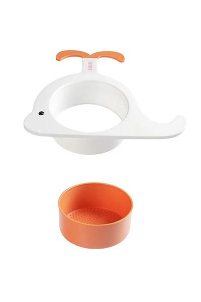 Shunfaji Sink Strainer, Pp, Orange/white, 21.3 X 25 Cm