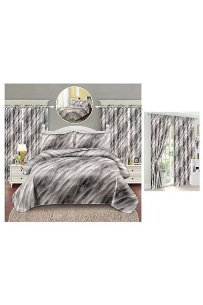 CHIRASO CHIRASO FINET 6 Piece Bedding Set with Drapery, Sheet 160x230, Quilt 160x200