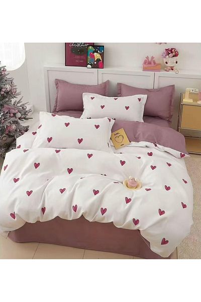 CHIRASO CHIRASO Finet Bedding Set, 6 Pieces, 2 Persons, Sheet 240x250, Quilt 200x230, 4 Pillowcases, Print