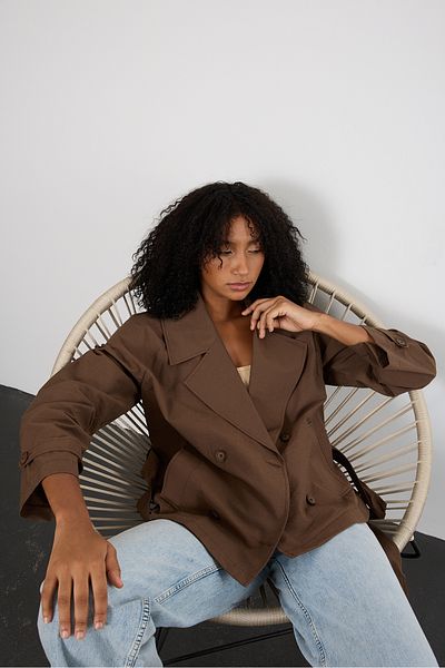 Bolivente Brown Regular Unlined Seasonal Trench Coat