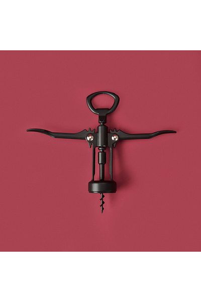ASPARTAM Corkscrew Opener - Black - 17 cm