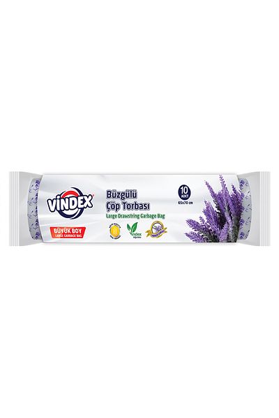 Vindex Household garbage bags, colored and scented, 65 x 70 cm, 50 L, 10 pcs.
