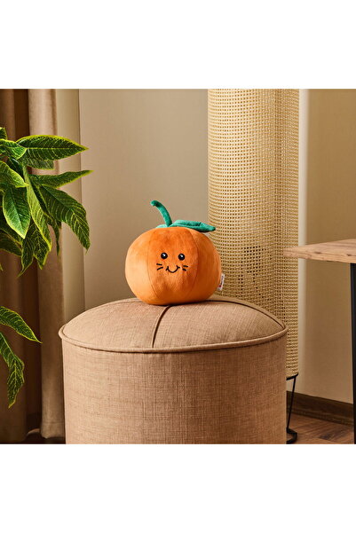 MATMEL Portakal Figürlü Yastık - Turuncu - 25 cm